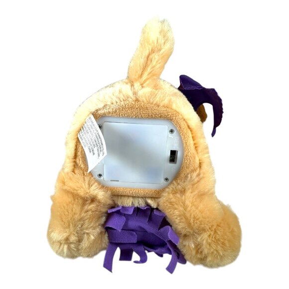 Singing dancing plush dog with purple witch hat broom & cape halloween holiday - Picture 7 of 9